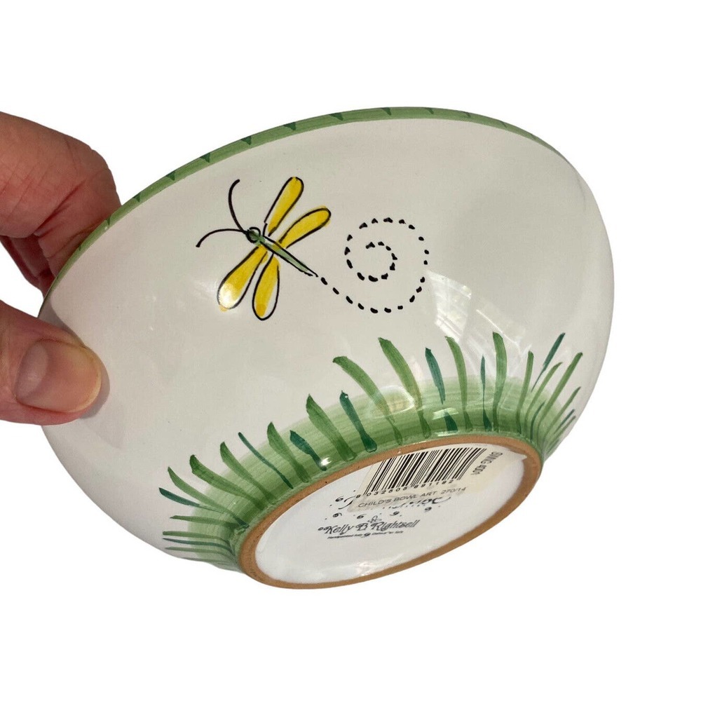 Present Tense Hand Painted in Italy Ceramic Child’s Plate Bowl & Cup Set NEW - Picture 8 of 11